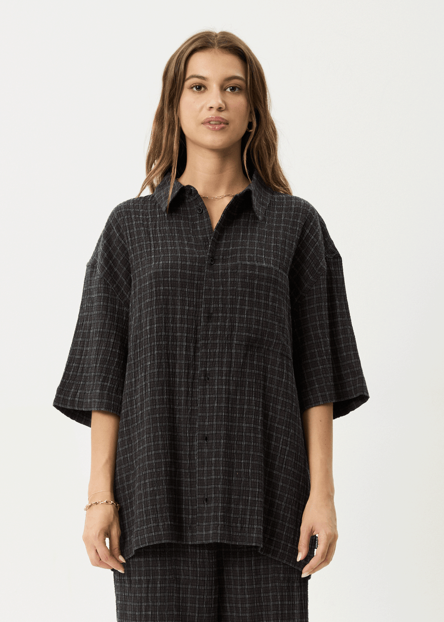 Dusk Seersucker Check Shirt