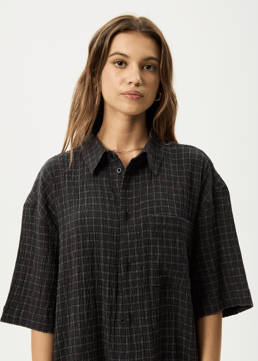 Dusk Seersucker Check Shirt