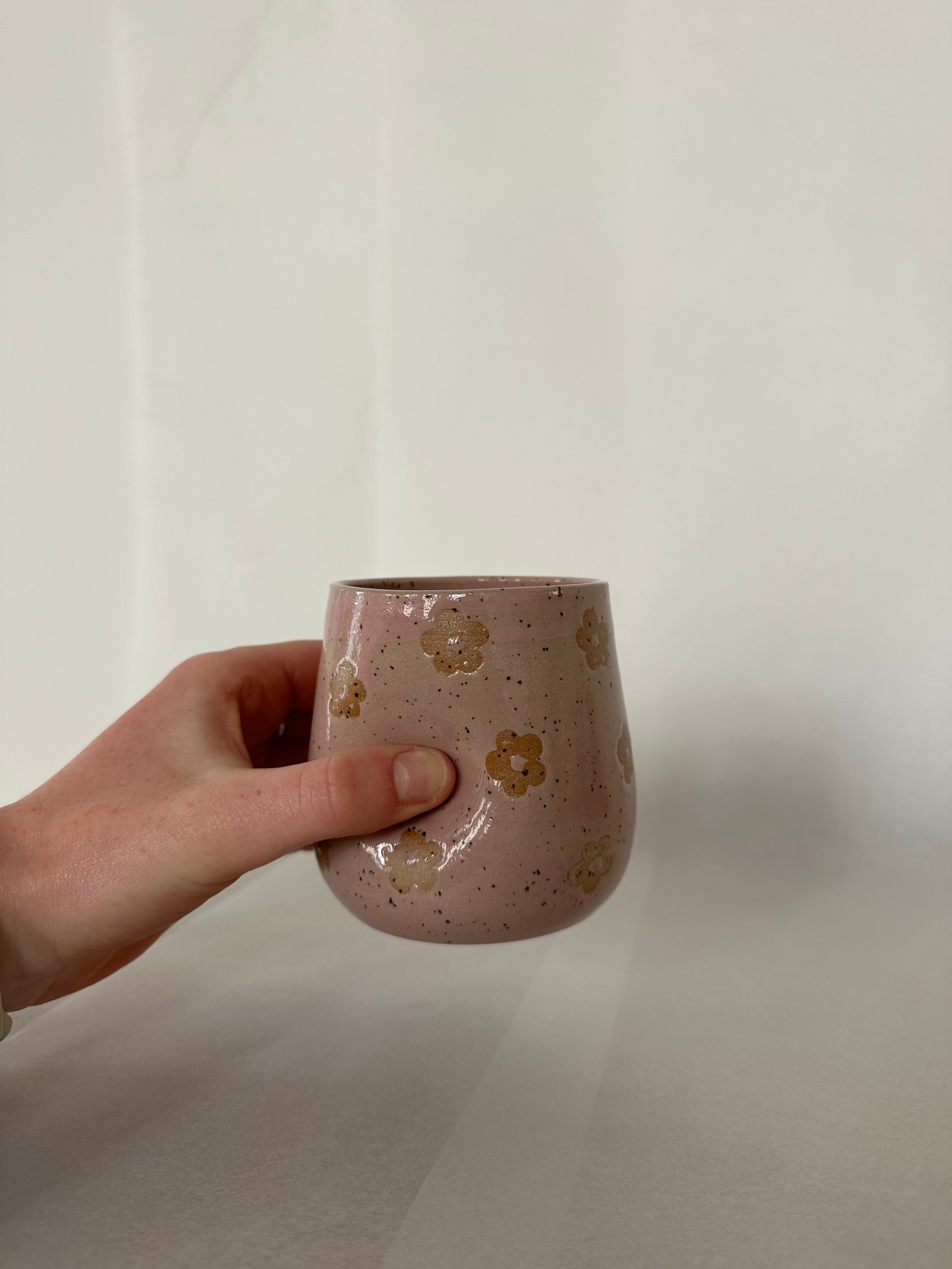 Tumbler - Pink Flowers