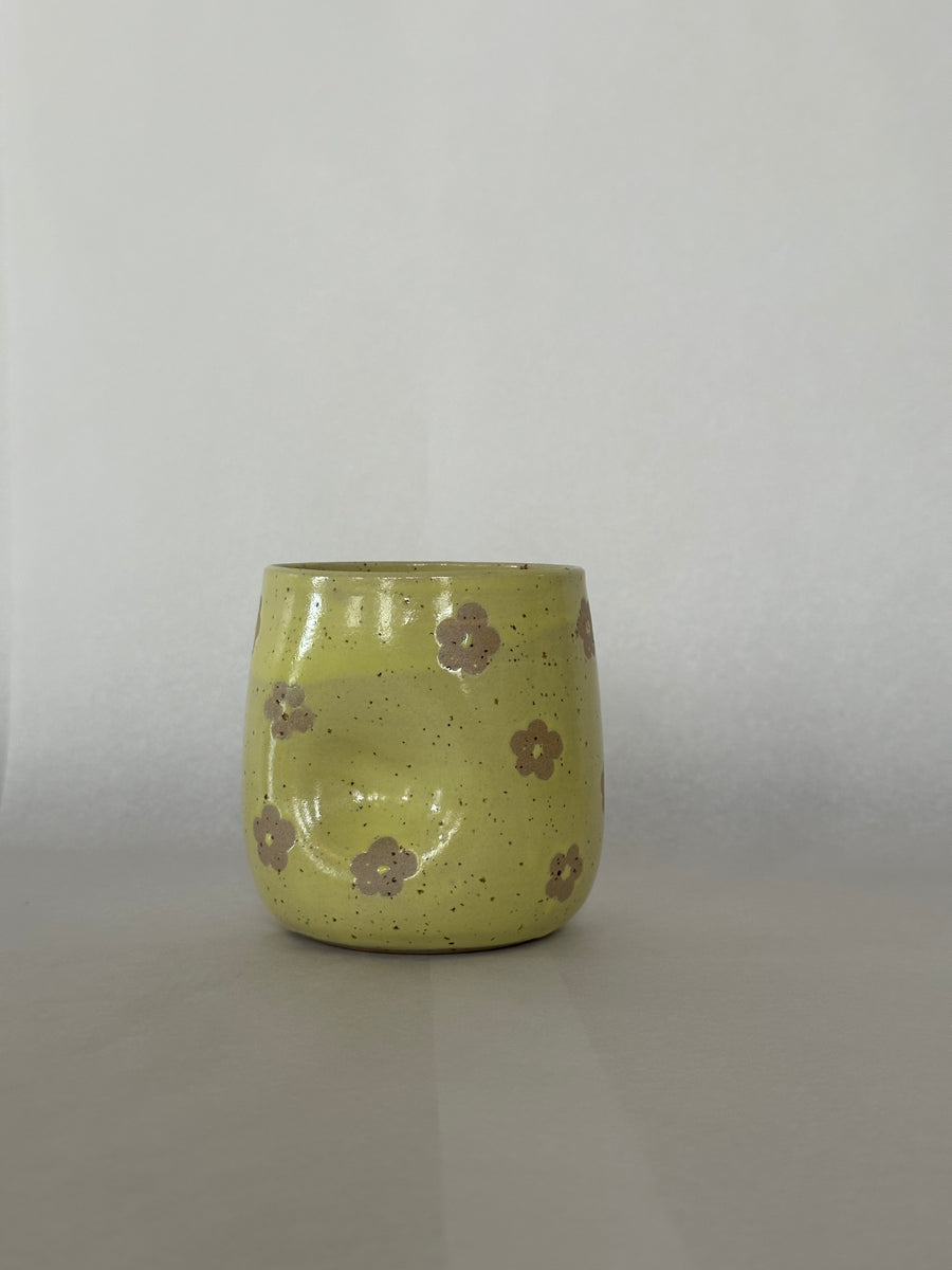 Tumbler - Yellow Flowers