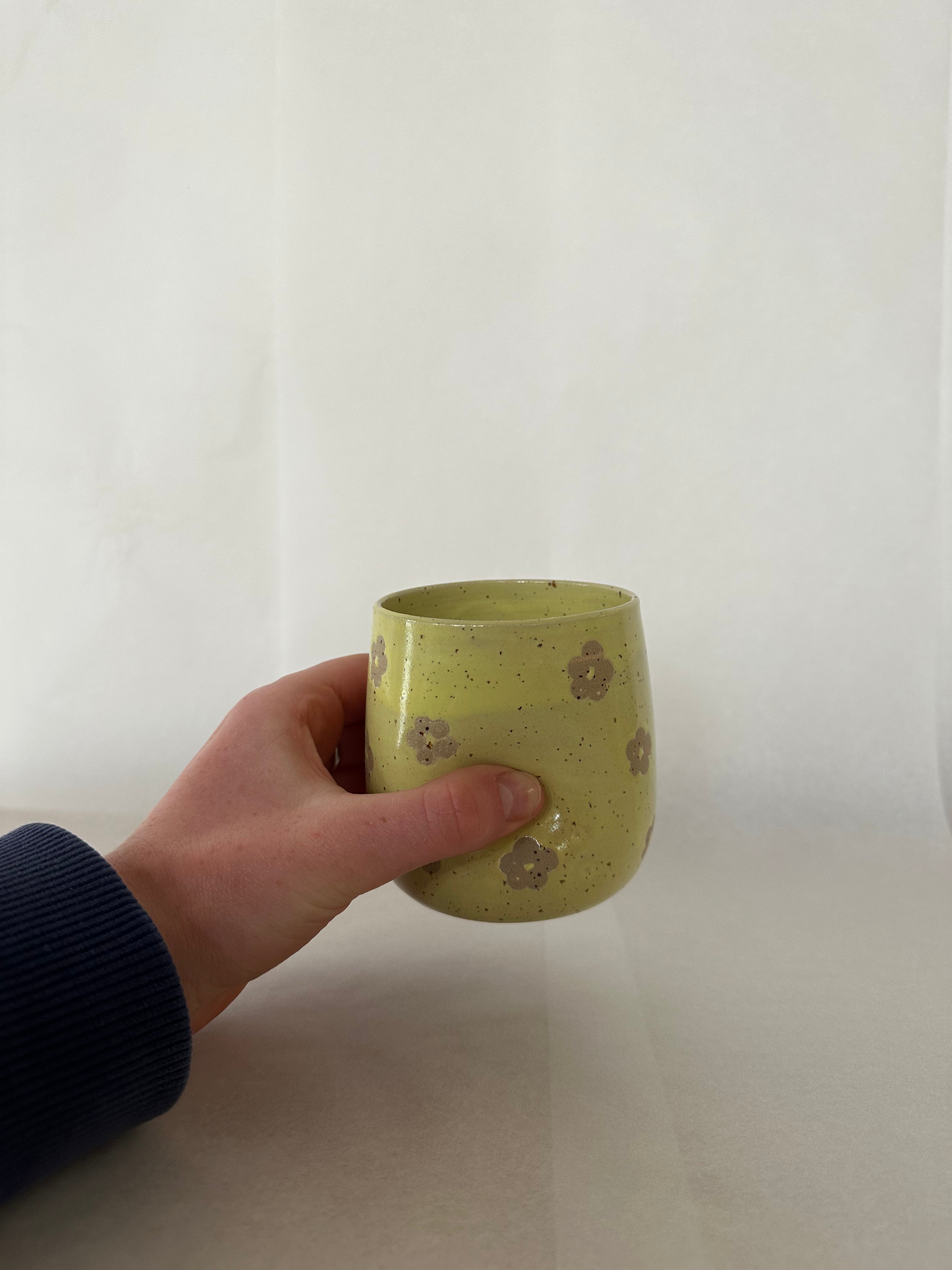 Tumbler - Yellow Flowers