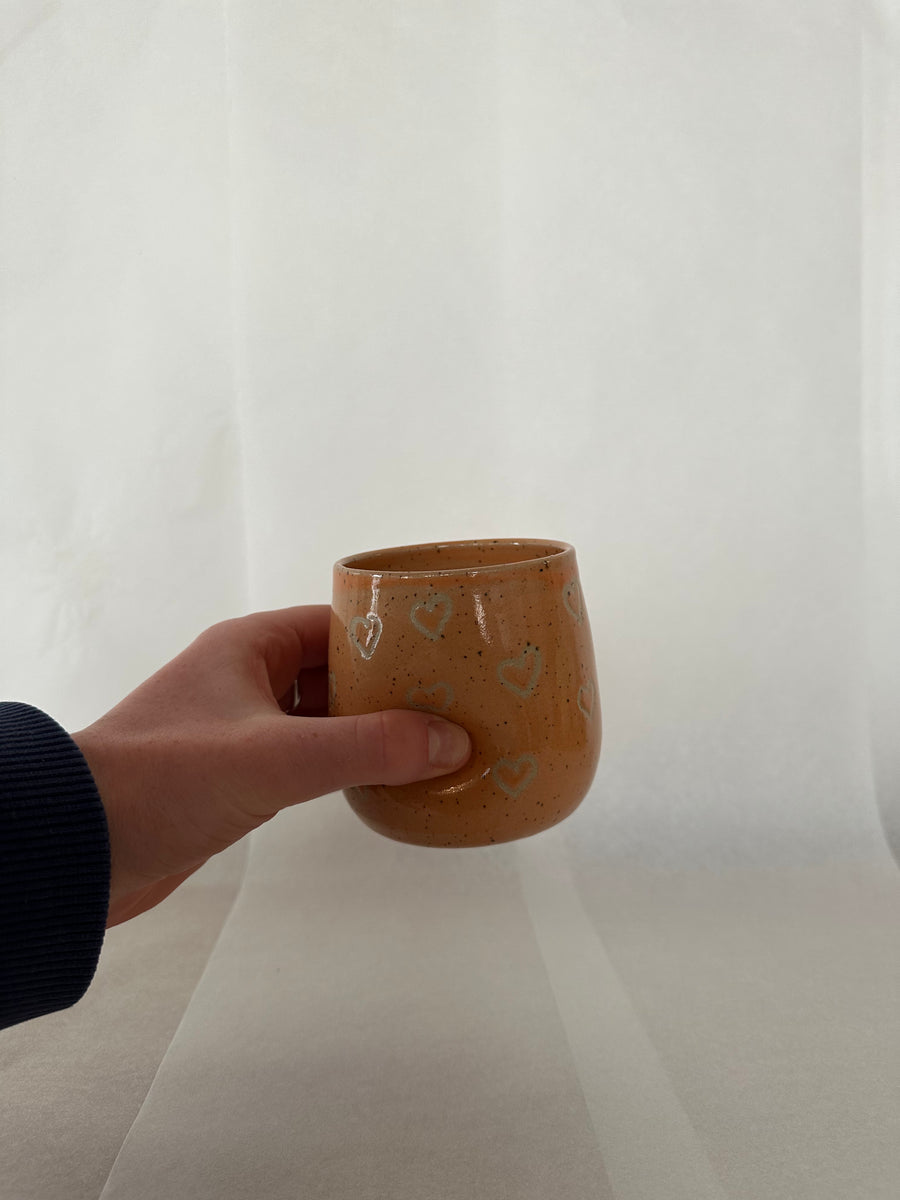 Tumbler - Orange Hearts