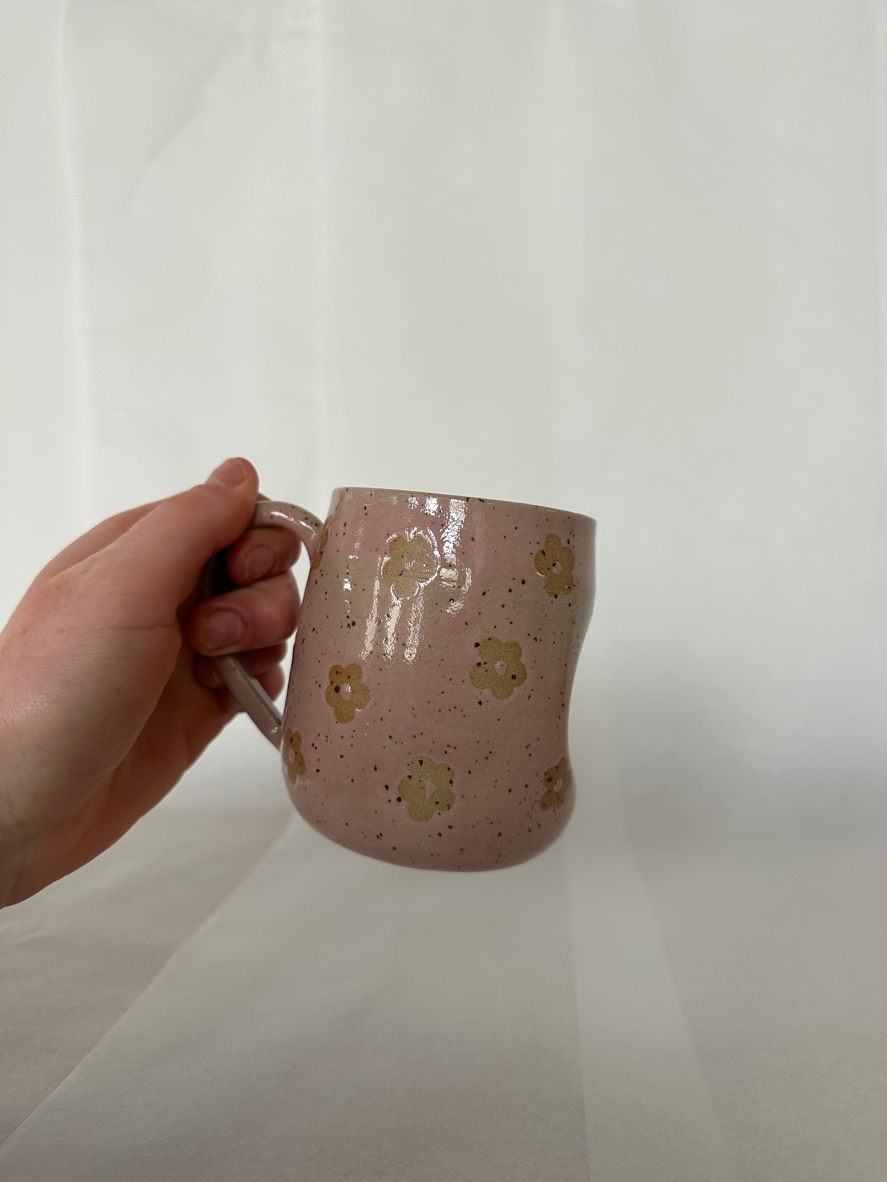 Pink Flower Mug
