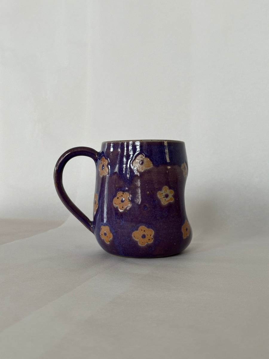 Purple Flower Mug