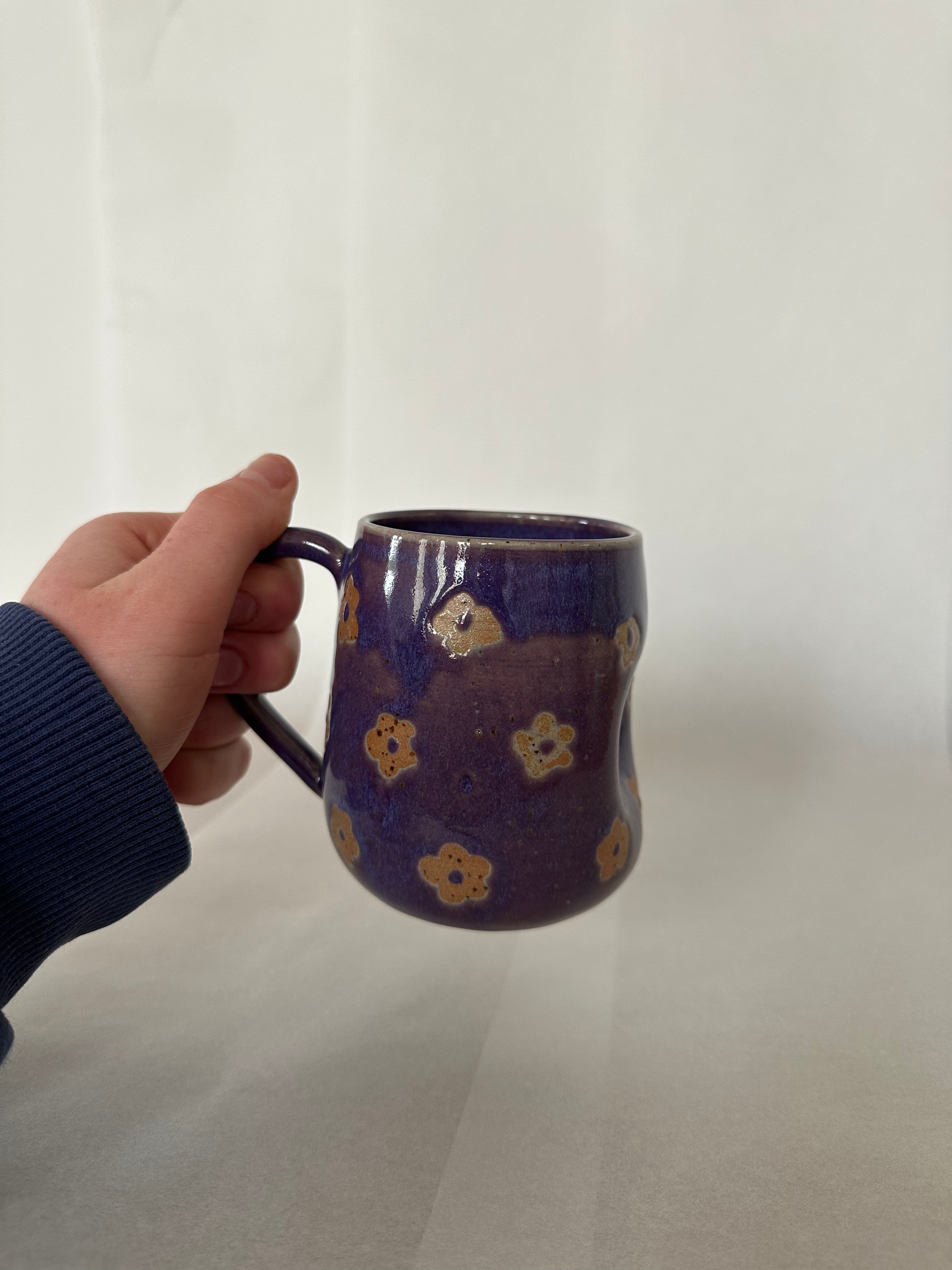 Purple Flower Mug