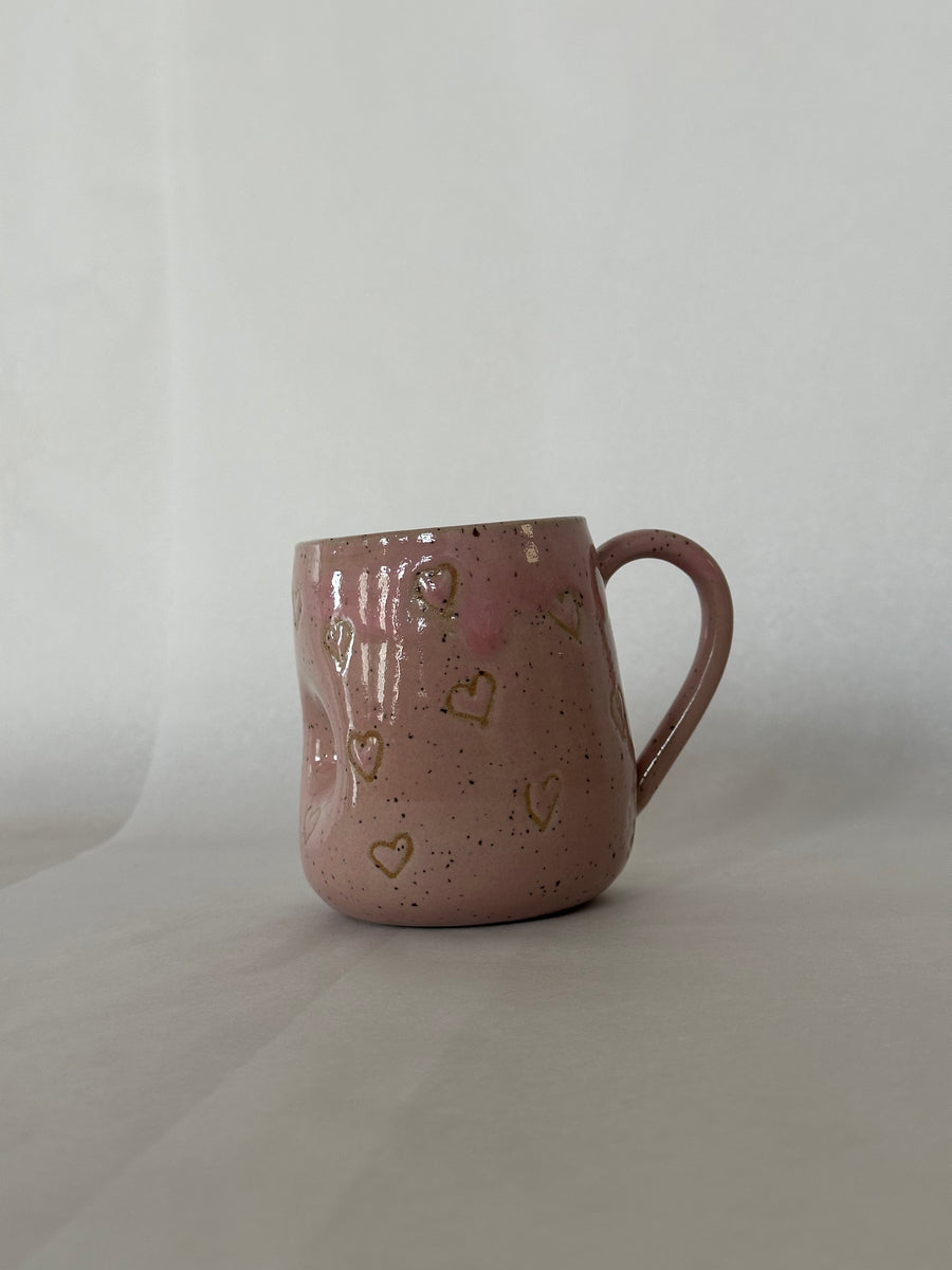 Pink Heart Mug