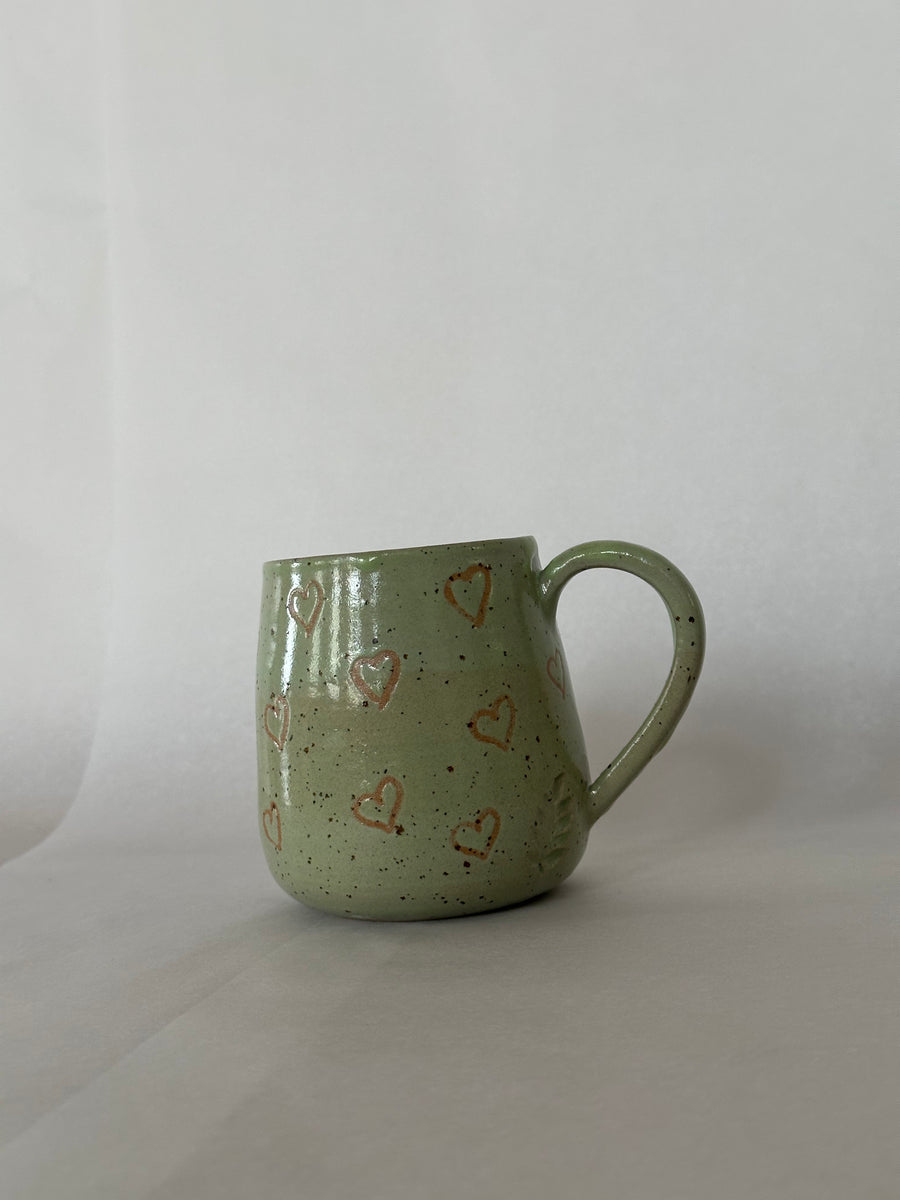 Green Heart Mug