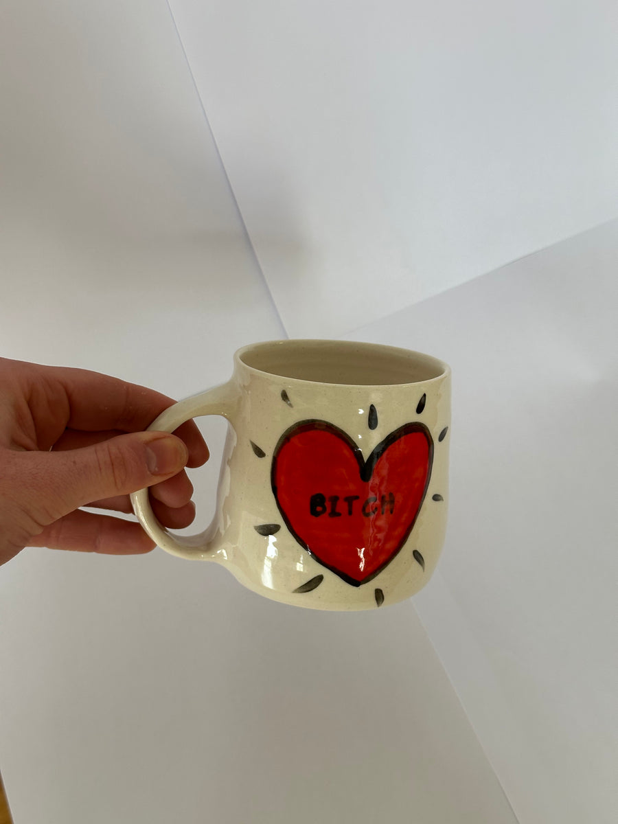 B#tch Heart Mug