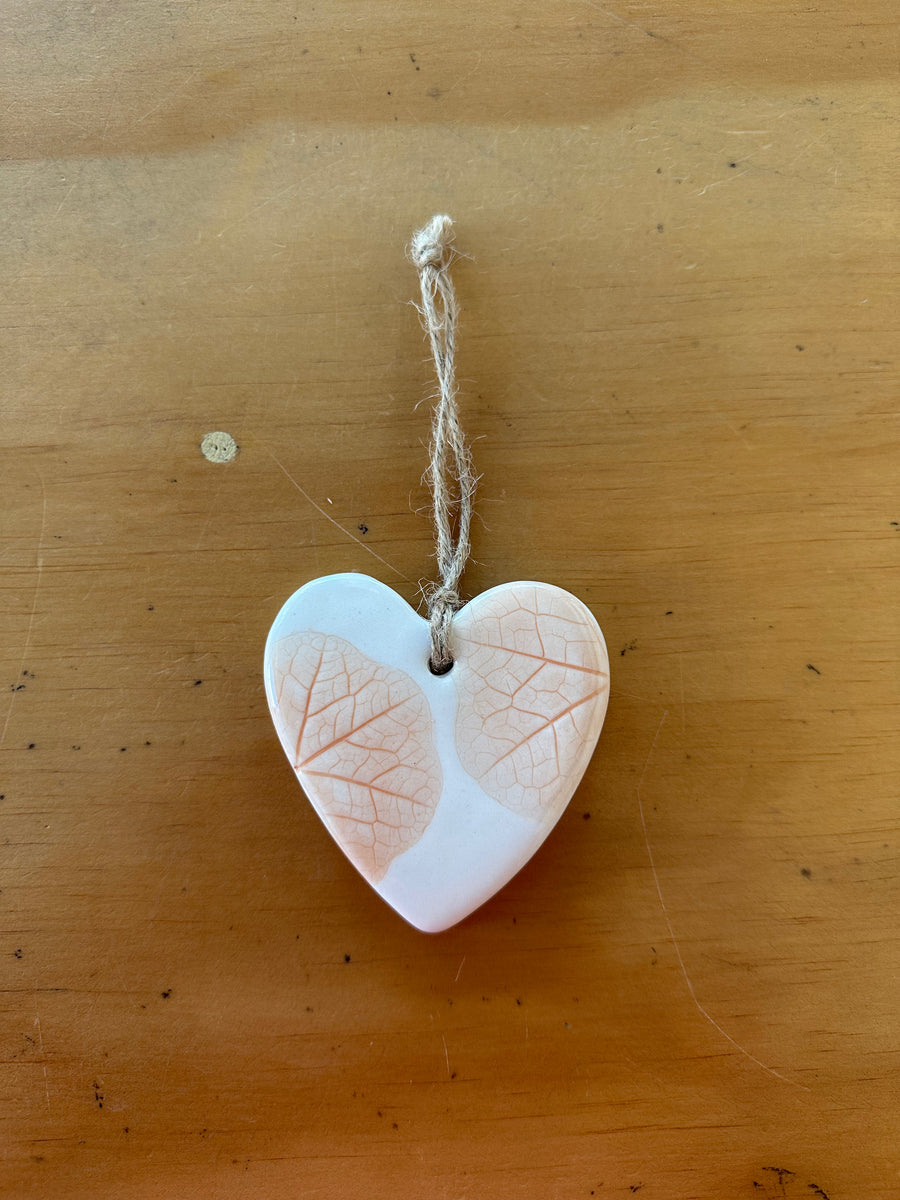 Ceramic Large Hearts, Nasturtium