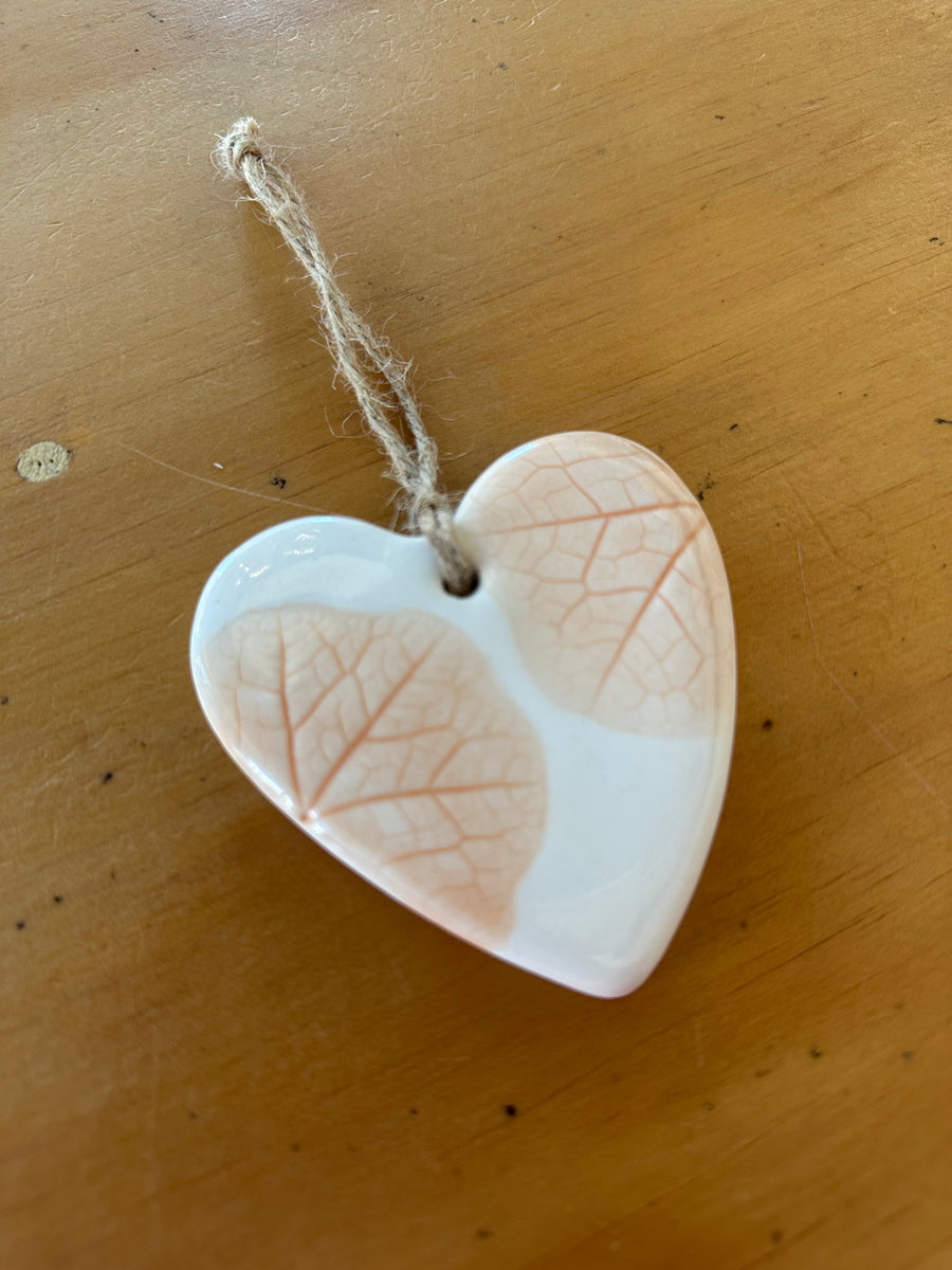 Ceramic Large Hearts, Nasturtium