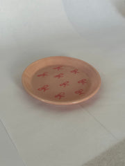 Pink Bow Trinket Dish