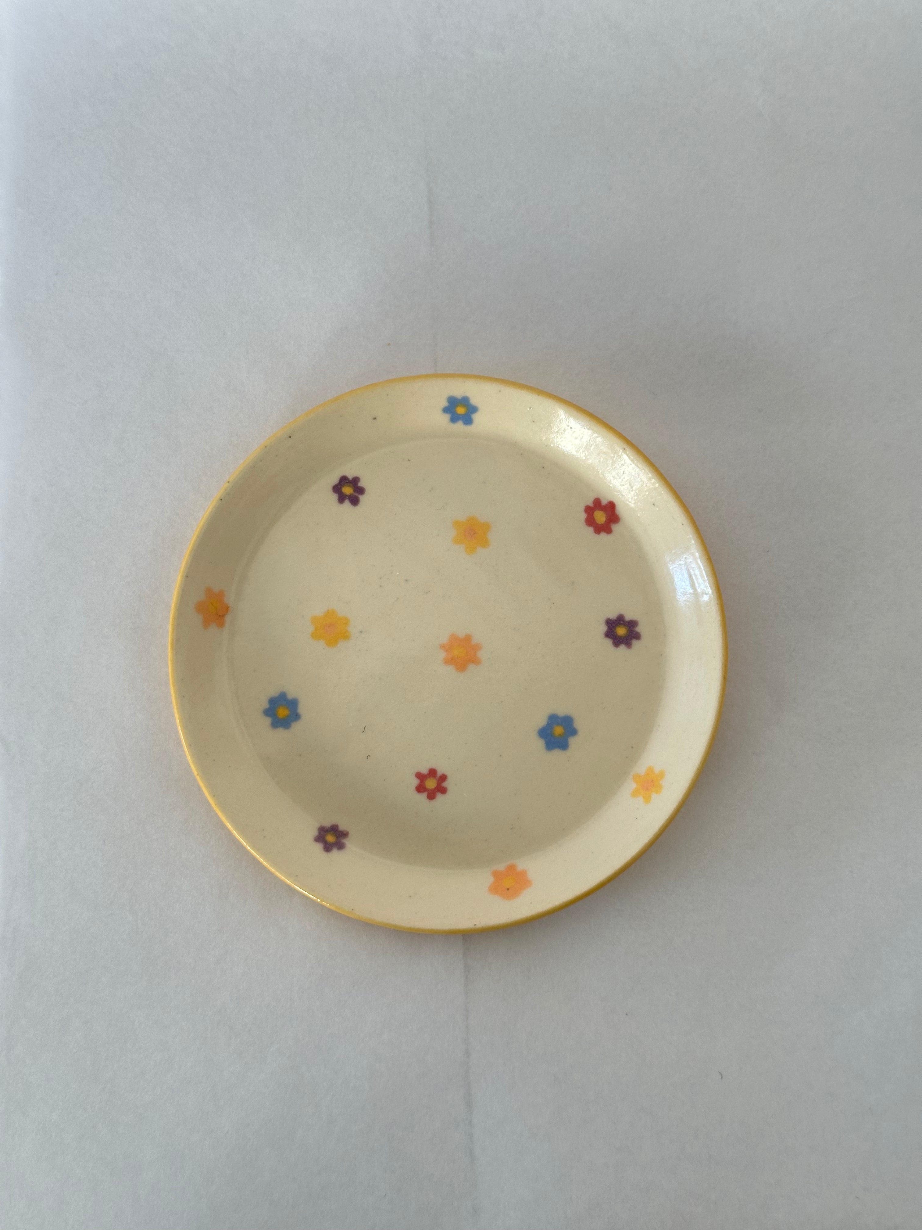 Colourful Flower Trinket Dish