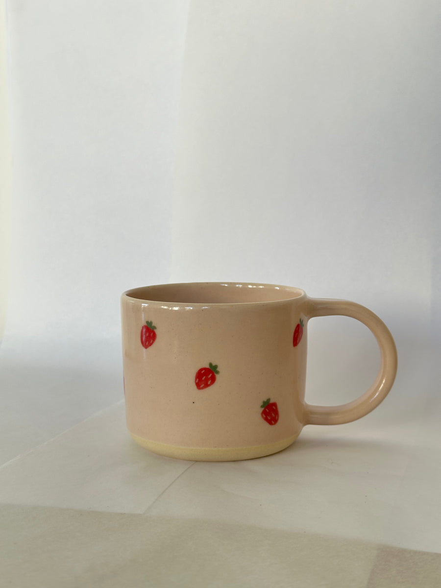 Pink Strawberry Mug