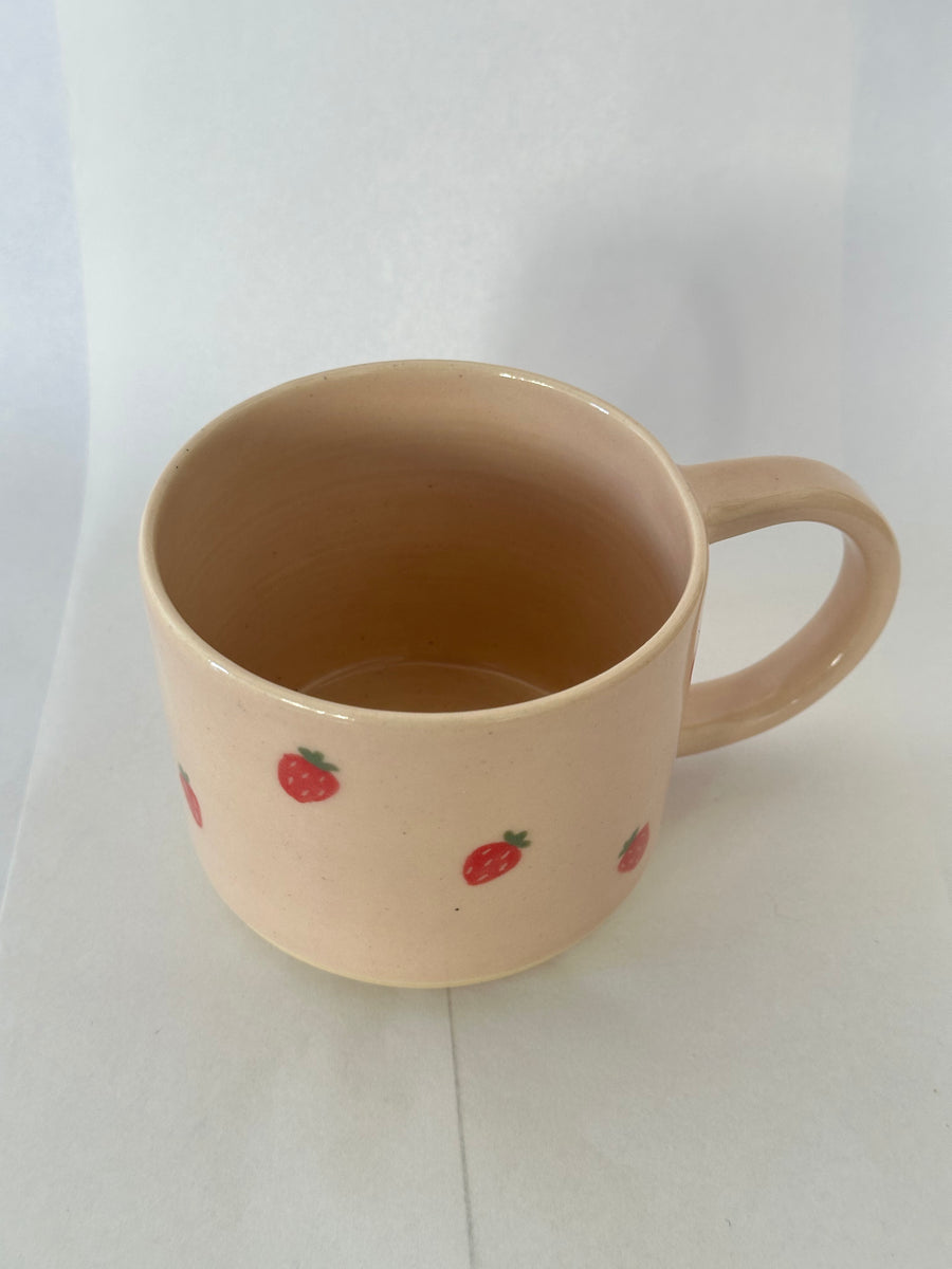 Pink Strawberry Mug