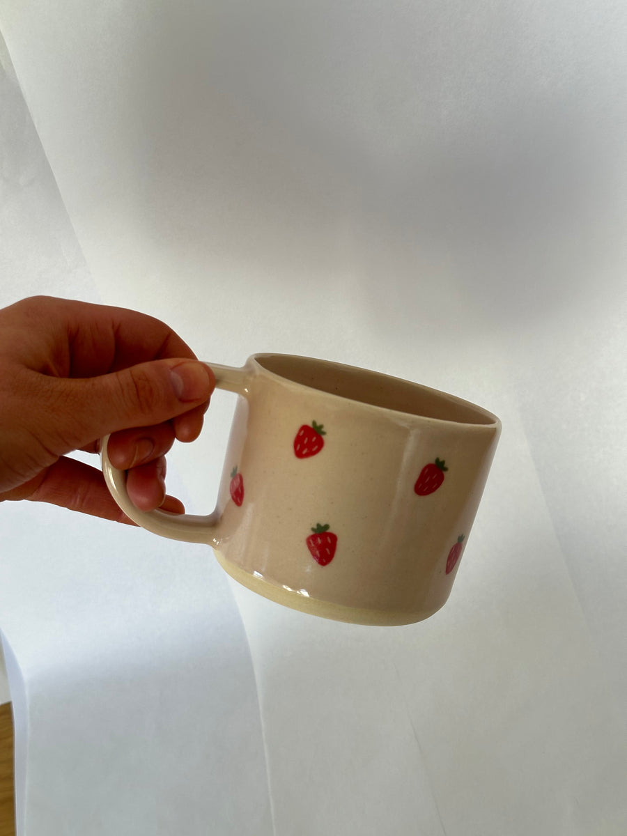 Pink Strawberry Mug