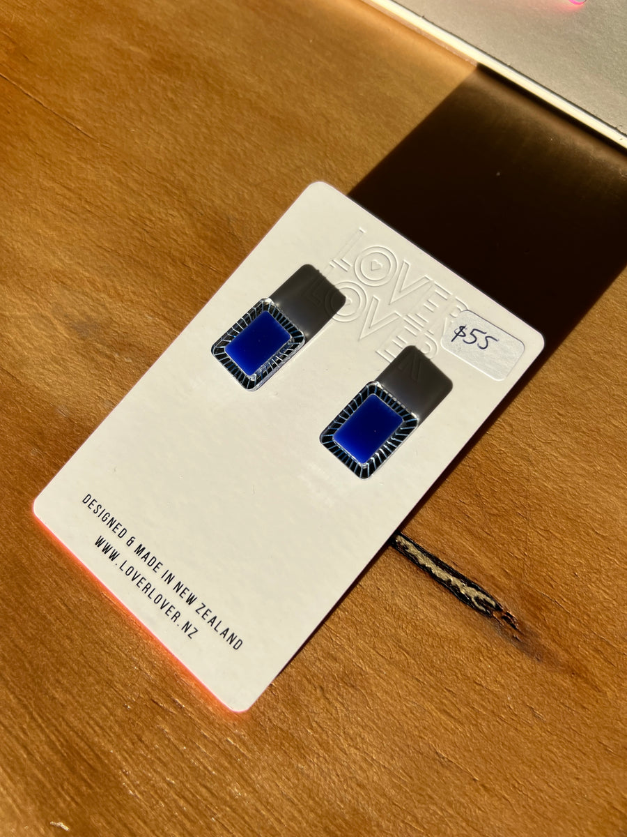 Chrissy Stud - Dark Blue