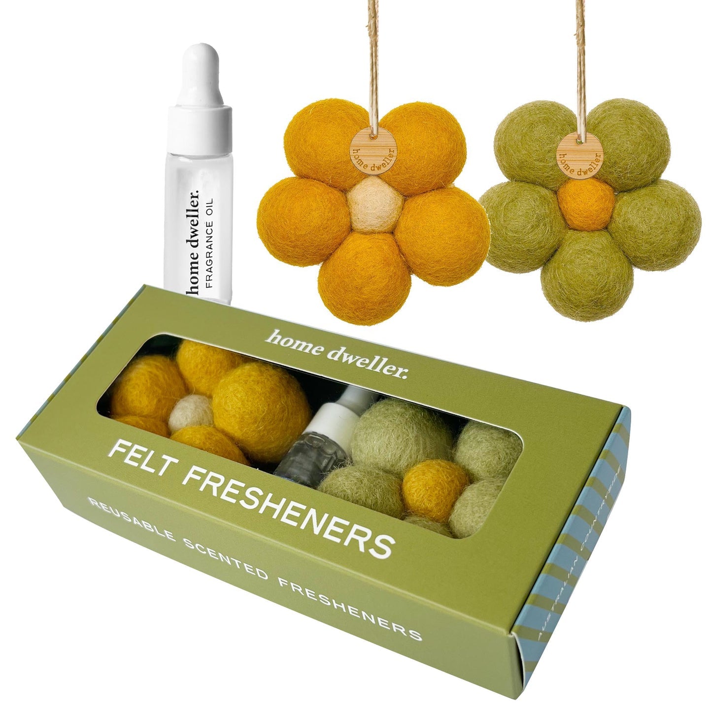 Felt Flower Scent Fresheners, Australian Countryside