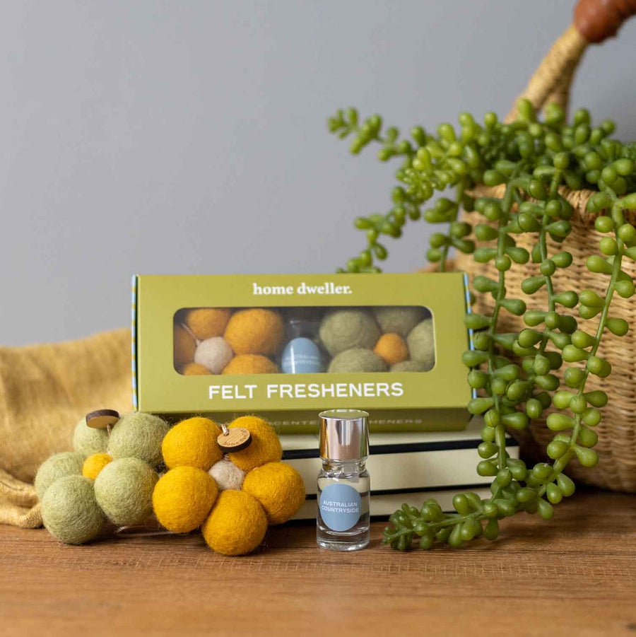 Felt Flower Scent Fresheners, Australian Countryside