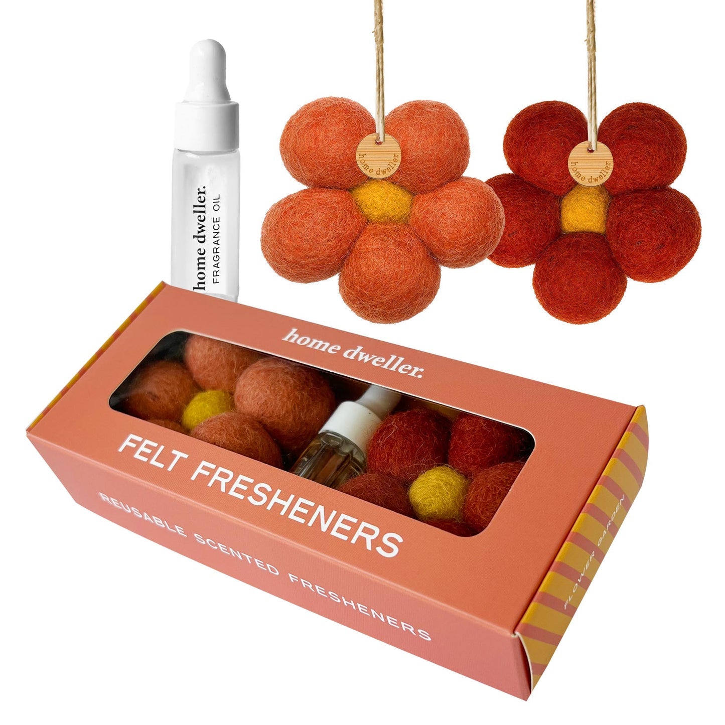 Felt Flower Scent Fresheners, Flower Garden