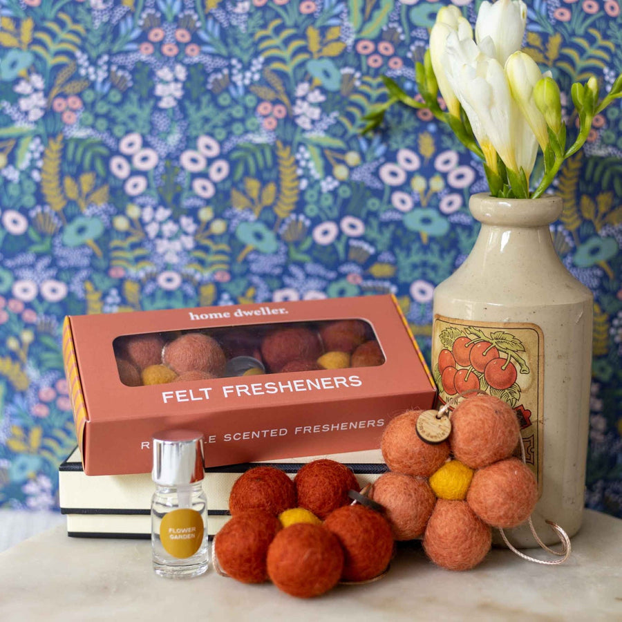 Felt Flower Scent Fresheners, Flower Garden