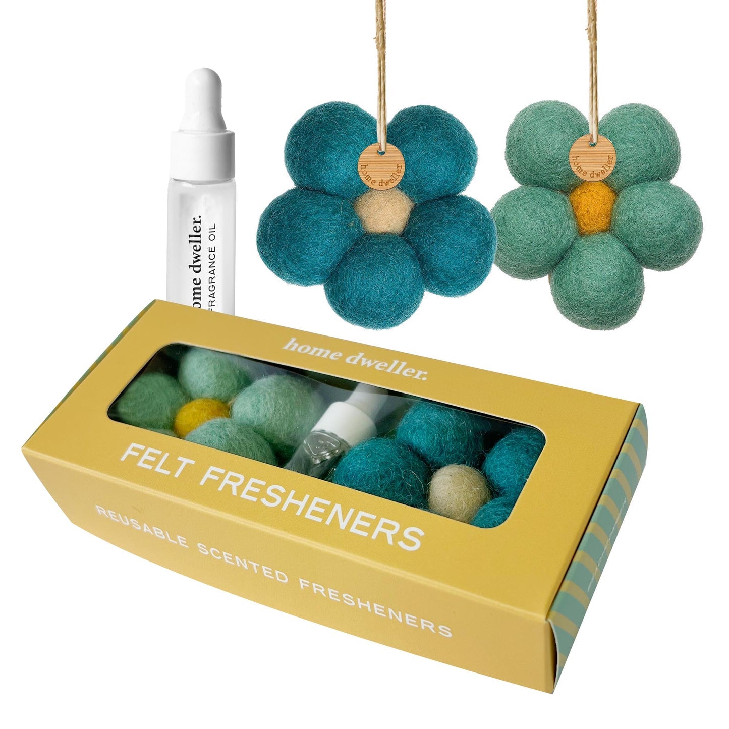 Felt Flower Scent Fresheners, Beachcomber