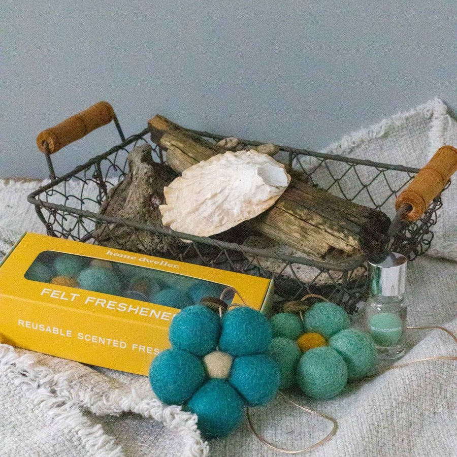 Felt Flower Scent Fresheners, Beachcomber