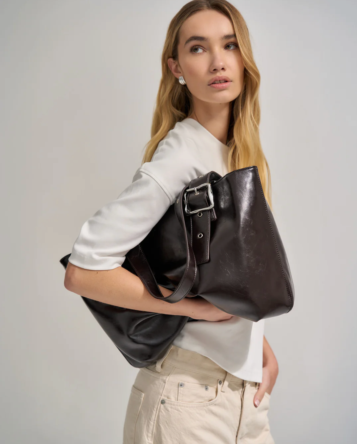 Everyday East-West Weekender Bag, Burnt Coffee