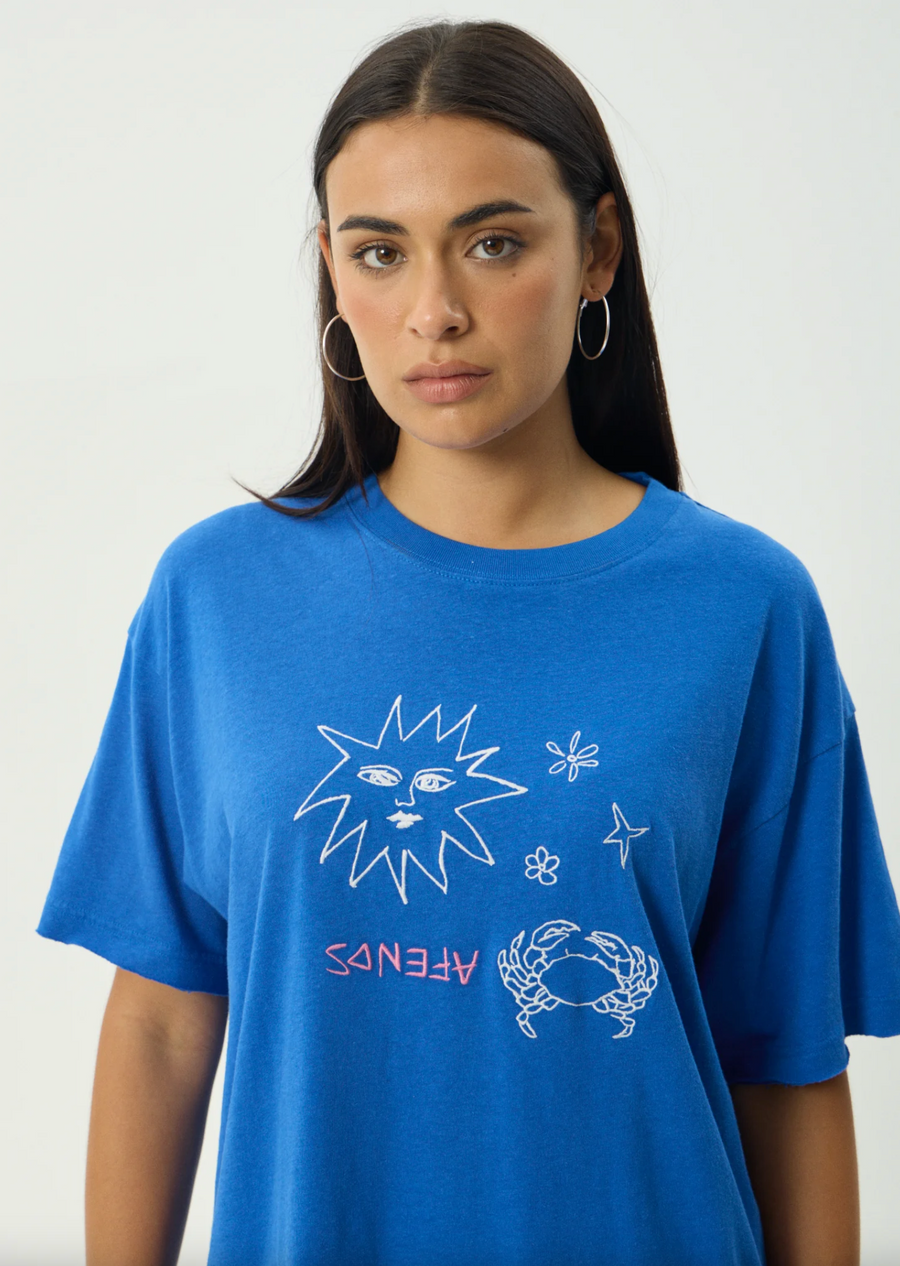 Sunbake Oversized Tee - Marina