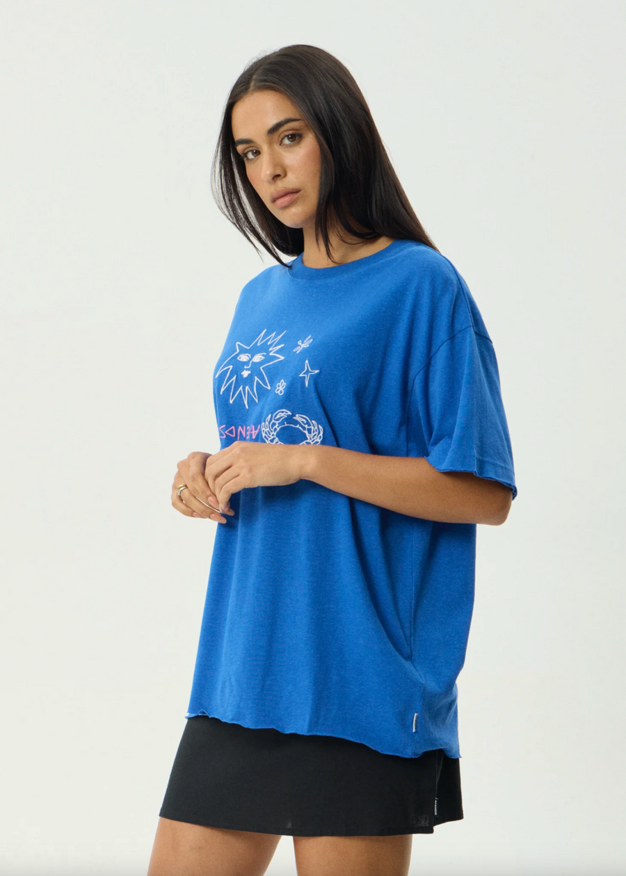 Sunbake Oversized Tee - Marina
