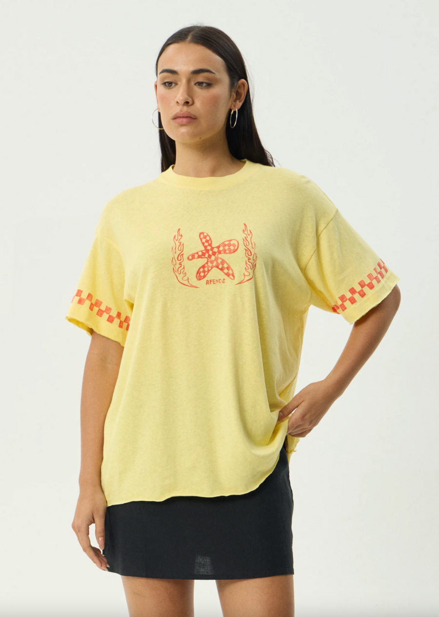 Calda Oversized Tee - Lemon
