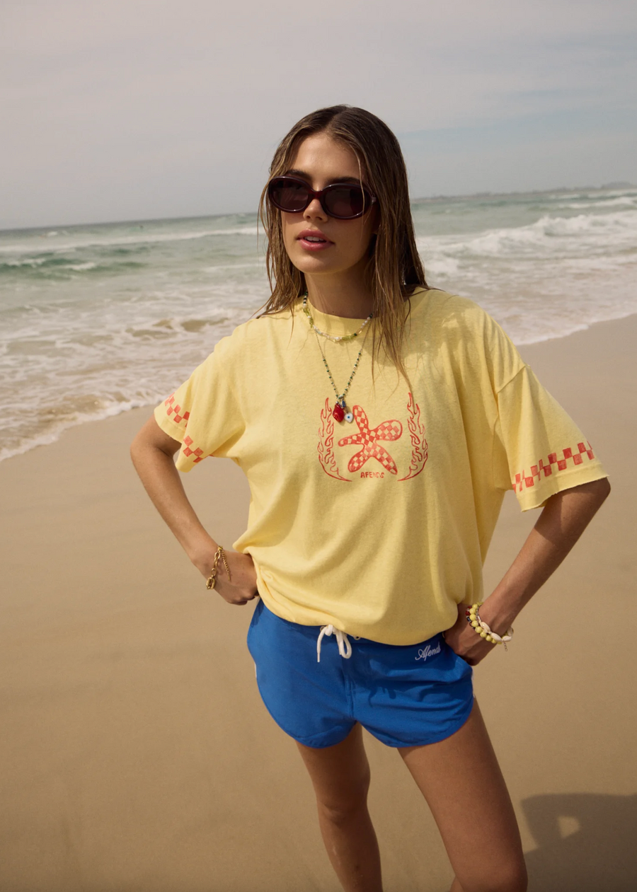 Calda Oversized Tee - Lemon