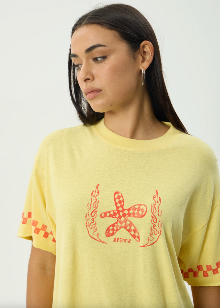 Calda Oversized Tee - Lemon
