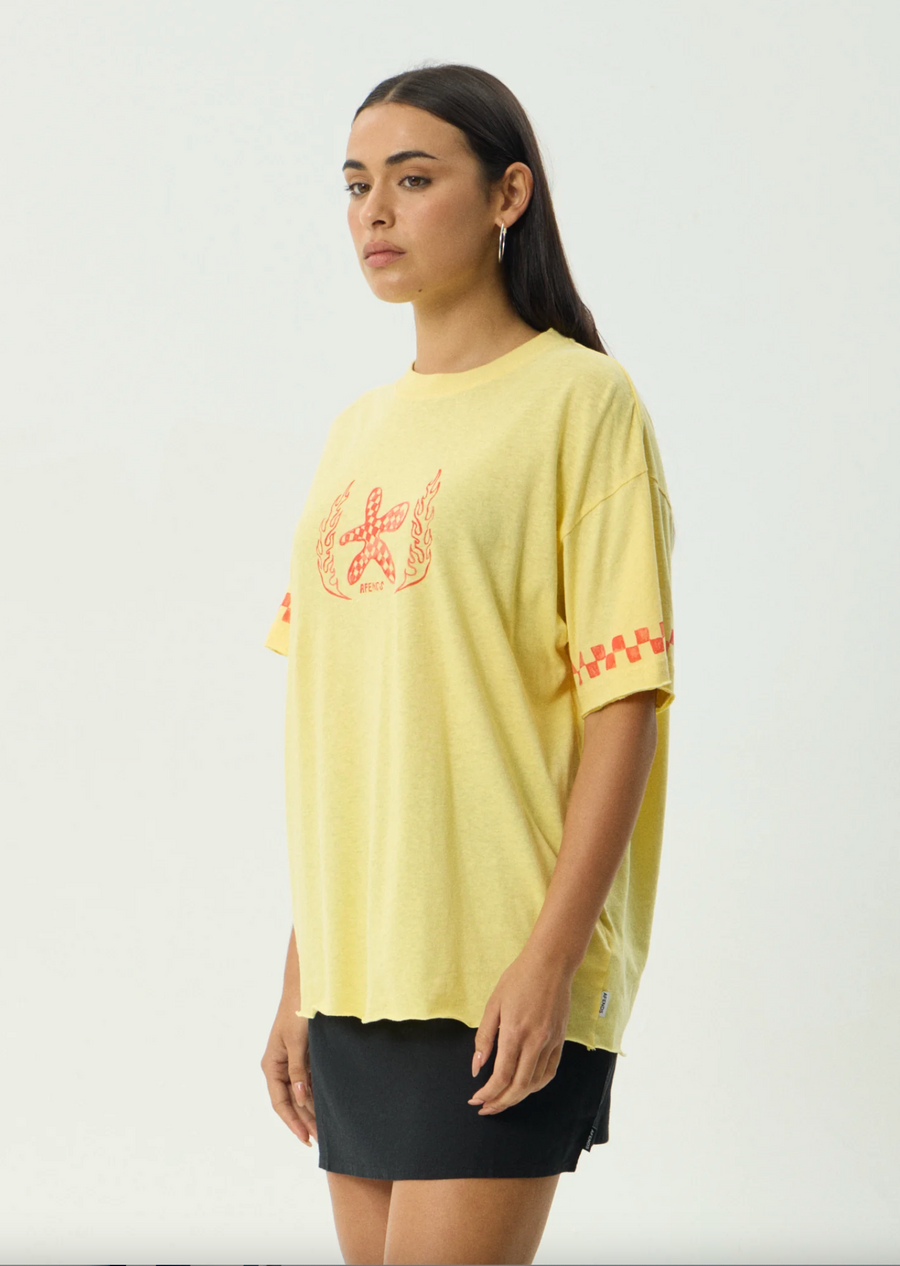 Calda Oversized Tee - Lemon