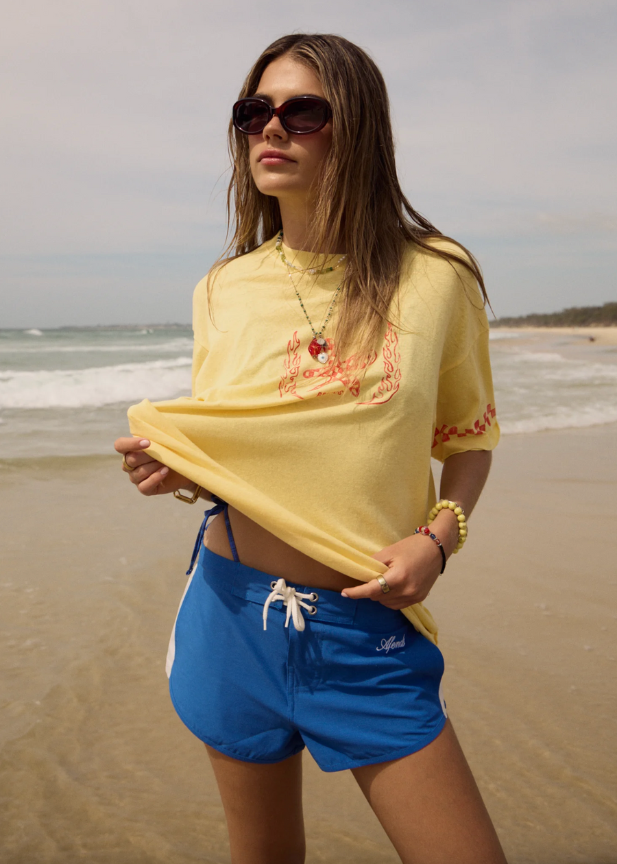 Calda Oversized Tee - Lemon
