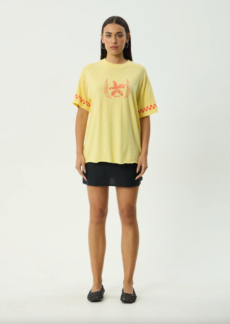 Calda Oversized Tee - Lemon