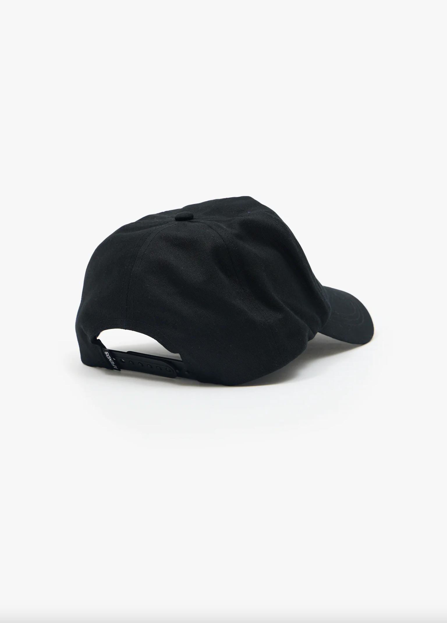 Flame On Five Panelled Cap - Black