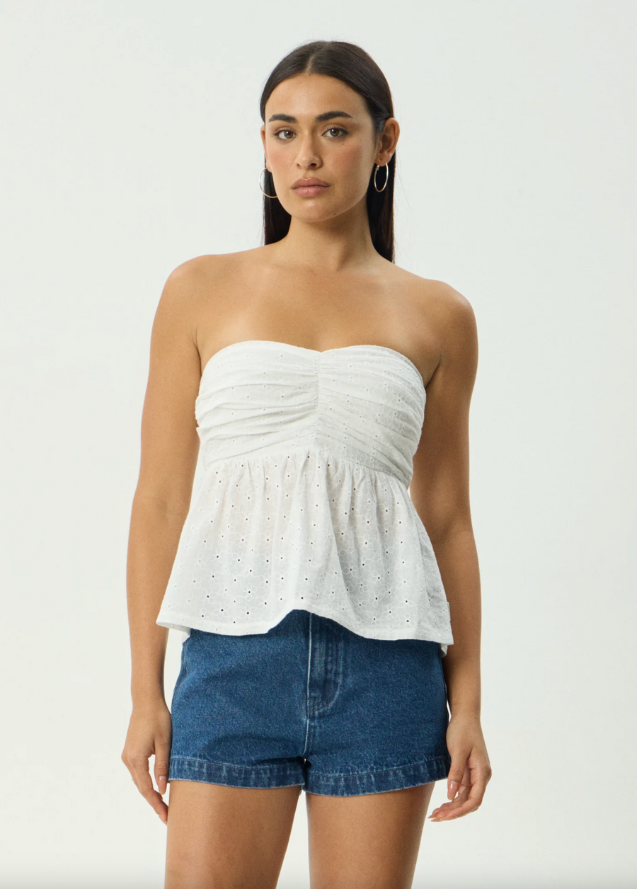 Kindred Strapless Top - White