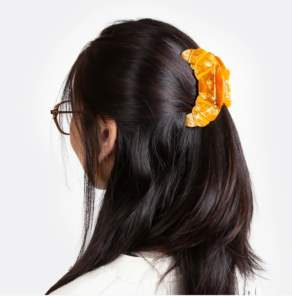 Croissant Hair Claw Clip
