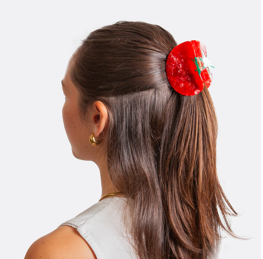 Tomato Hair Claw Clip