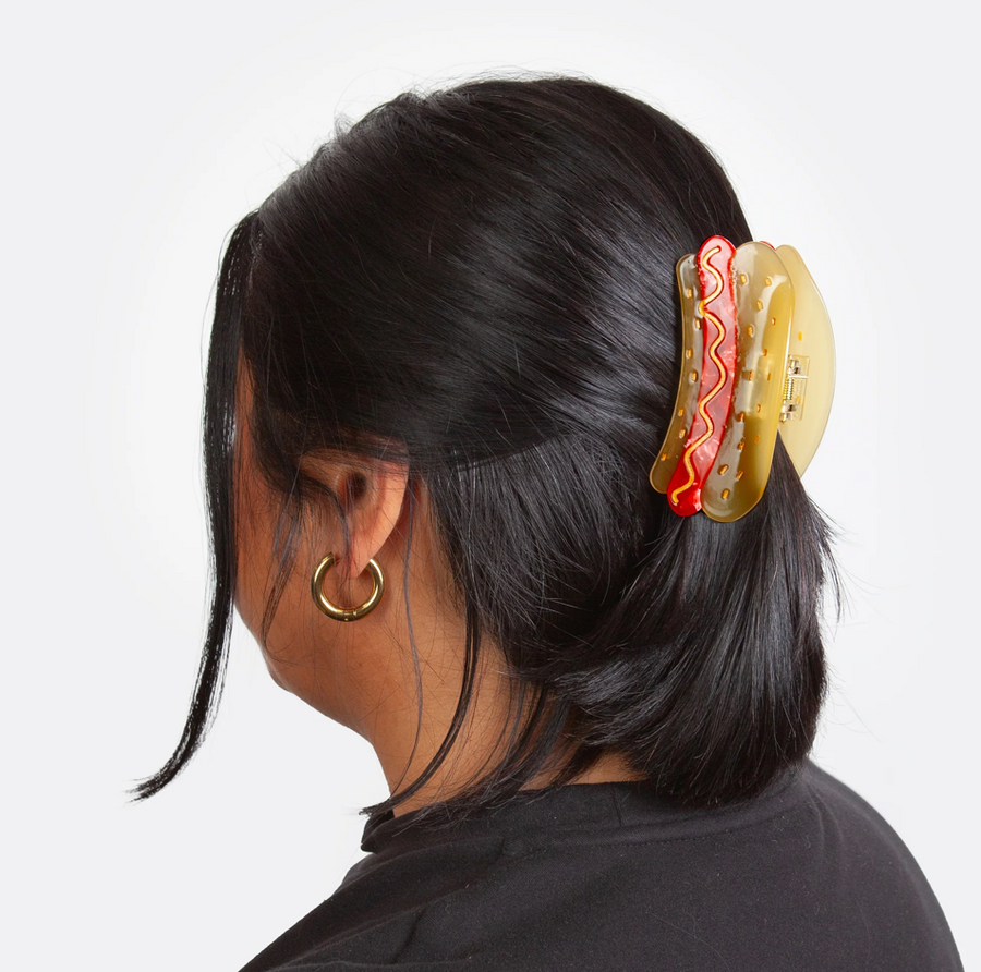Hotdog Hair Claw Clip