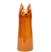 Bailey Cat Vase - Orange 23cm