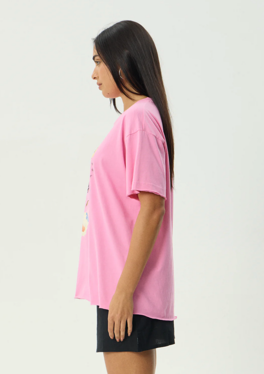 Amalfi Oversized Tee - Pink