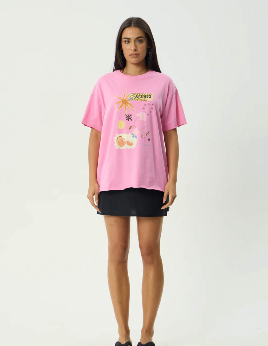 Amalfi Oversized Tee - Pink