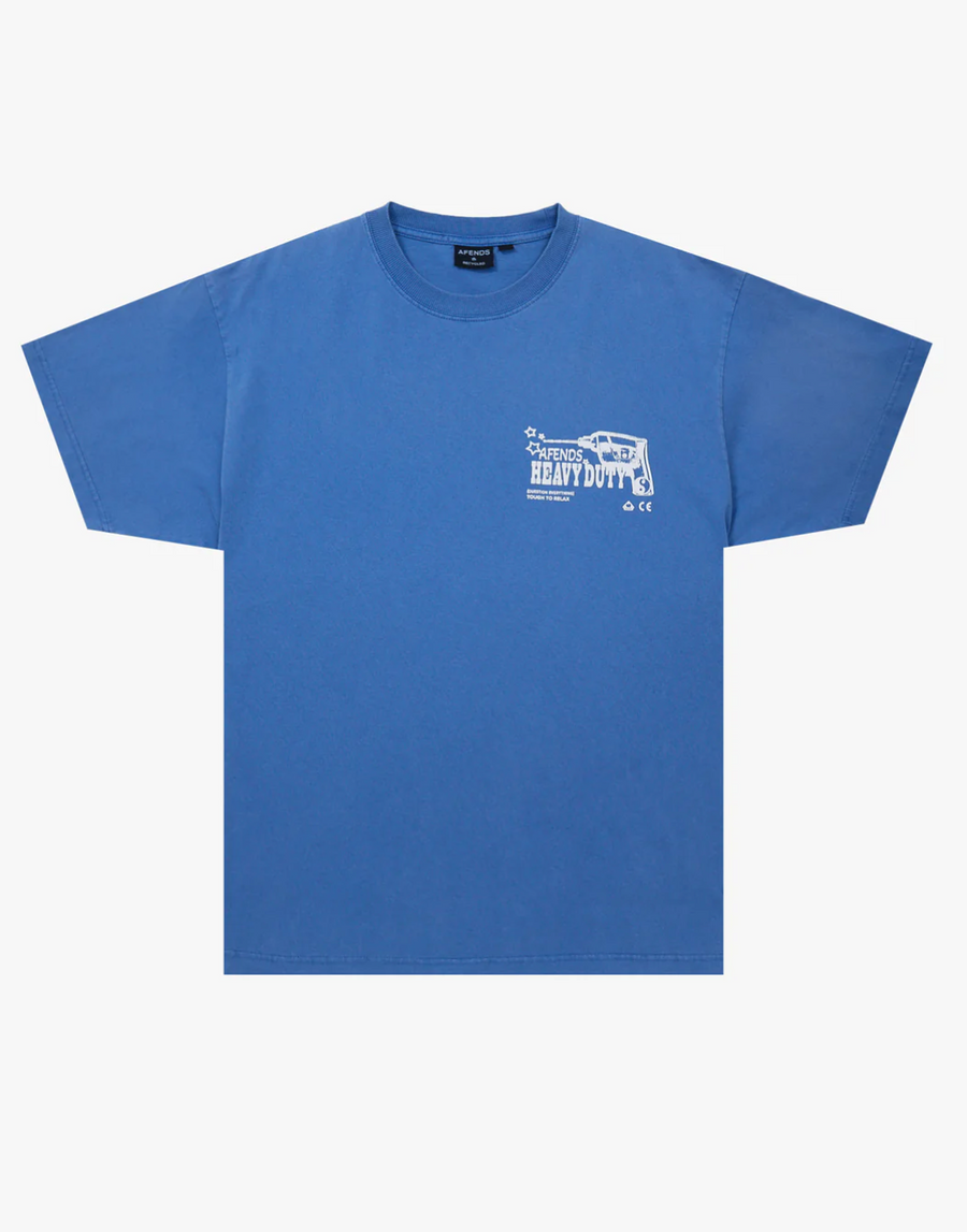 Heavy Duty - Heaveyweight Boxy Tee - Washed Marina