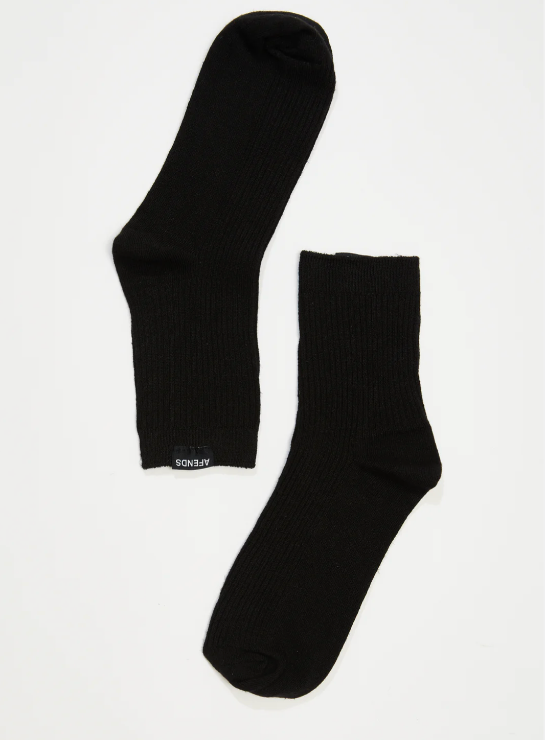 The Essential Rib Socks (White&Black)
