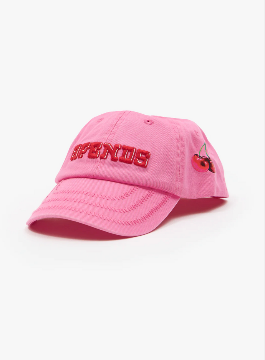 Abiza Recycled Six Panel Cap - Vintage Pink
