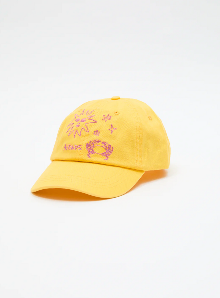 Sunbake Recycled Panelled Cap - Lemon