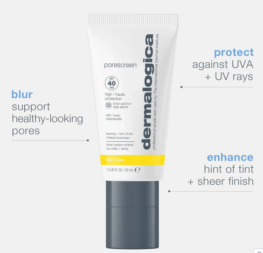 Porescreen Mineral Sunscreen, spf40