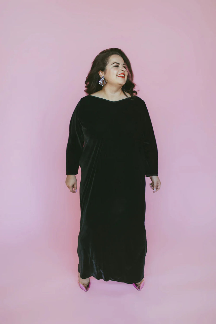 Millie Statement Earring - Black/Gold/Silver