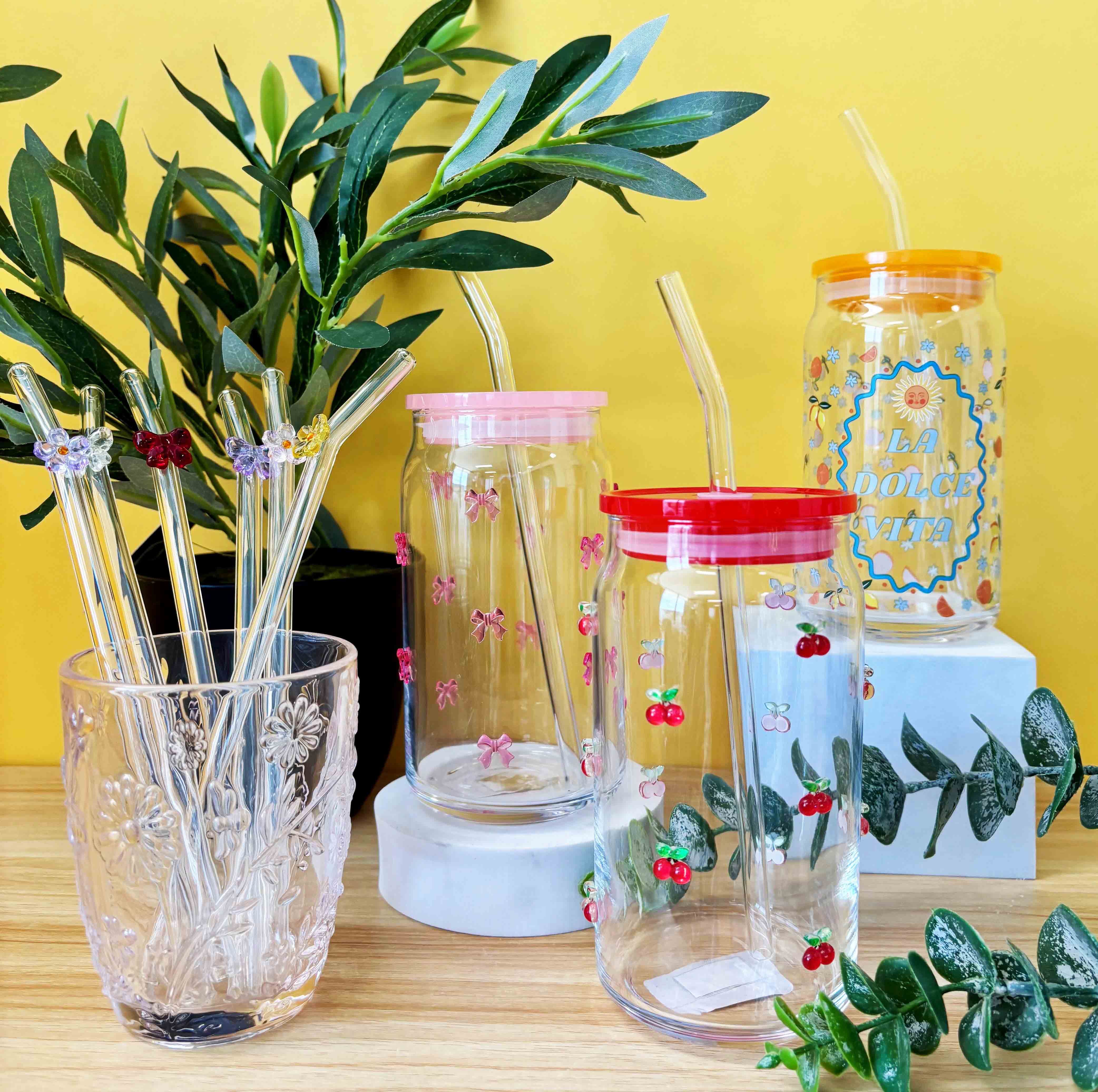 Kaya Glass and Straw Set